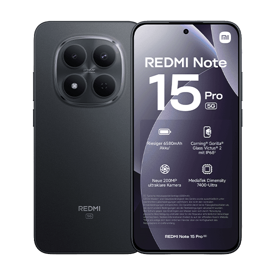 Xiaomi Redmi Note 15 Pro 5G Dual Sim 8GB RAM 256GB - Black