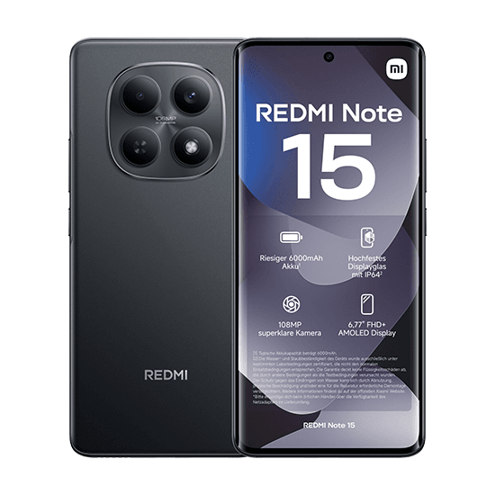 Xiaomi Redmi Note 15 4G Dual Sim 6GB RAM 128GB - Black