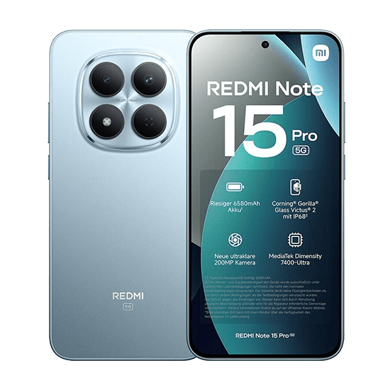Xiaomi Redmi Note 15 Pro 5G Dual Sim 8GB RAM 512GB - Glacier Blue
