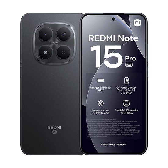 Xiaomi Redmi Note 15 Pro 5G Dual Sim 8GB RAM 512GB - Black
