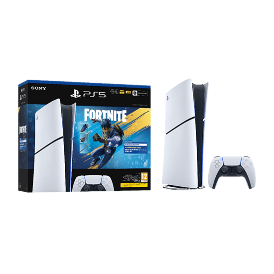 Sony PlayStation 5 Slim Digital Edition 825GB + Fortnite: Flowering Chaos - White