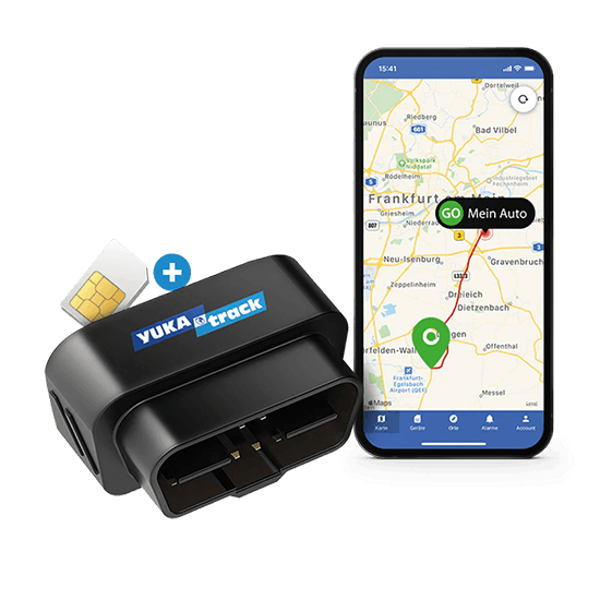 IoT YUKAtrack AIO GPS OBD2 Car Tracker with SIM + Data Flat