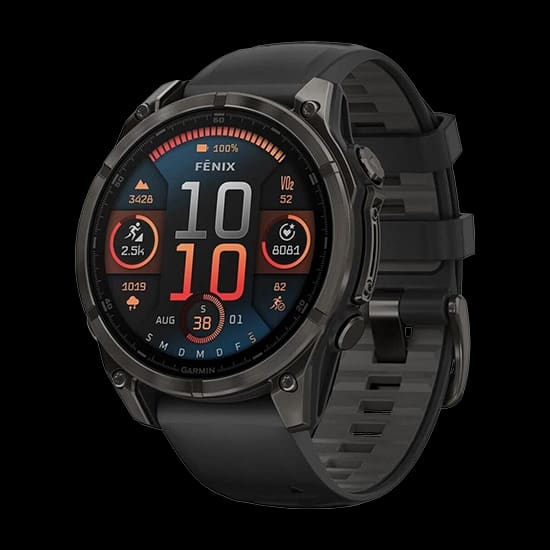 Watch Garmin Fenix 8 GPS 47mm Silicon Black Band - Black