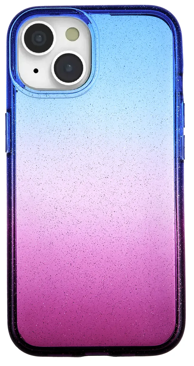 Grip Case Crystal Glitter for iPhone 15 6.1 Pink/Blue