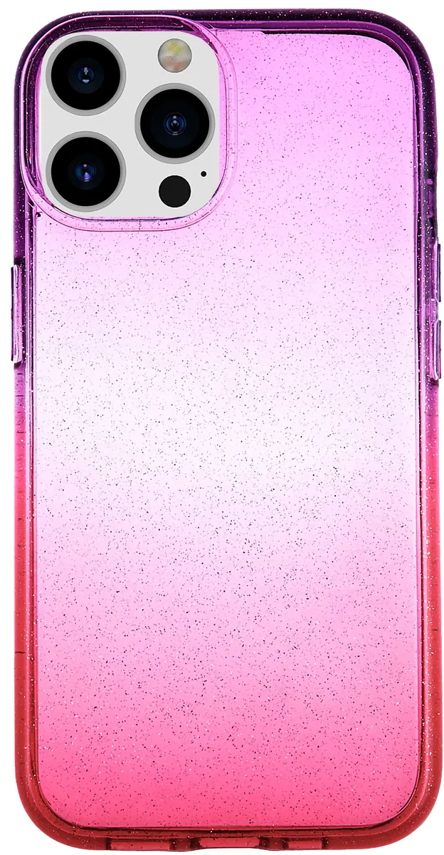 Grip Case Crystal Glitter for iPhone 15 Pro 6.1 Red/Purple