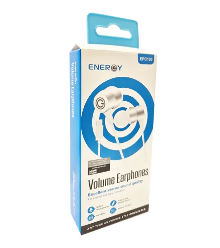 אוזניות אוניברסליות ENERGY EPC130 Type C White