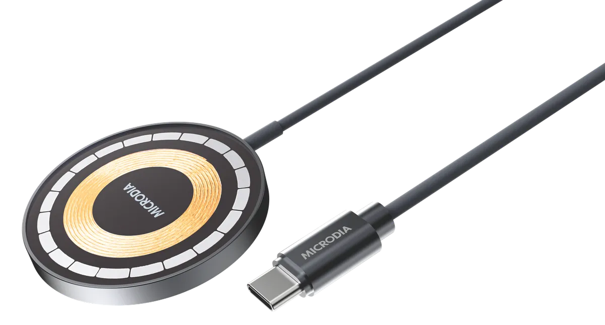 מטען אלחוטי מגסייף MICRODIA SNAPPad Visi.O 15W