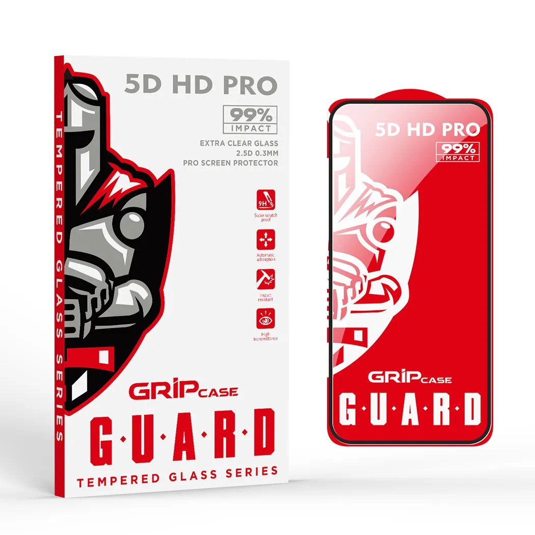 זכוכית מלאה Grip Case HD PRO 5D iPhone 16 Plus 6.7