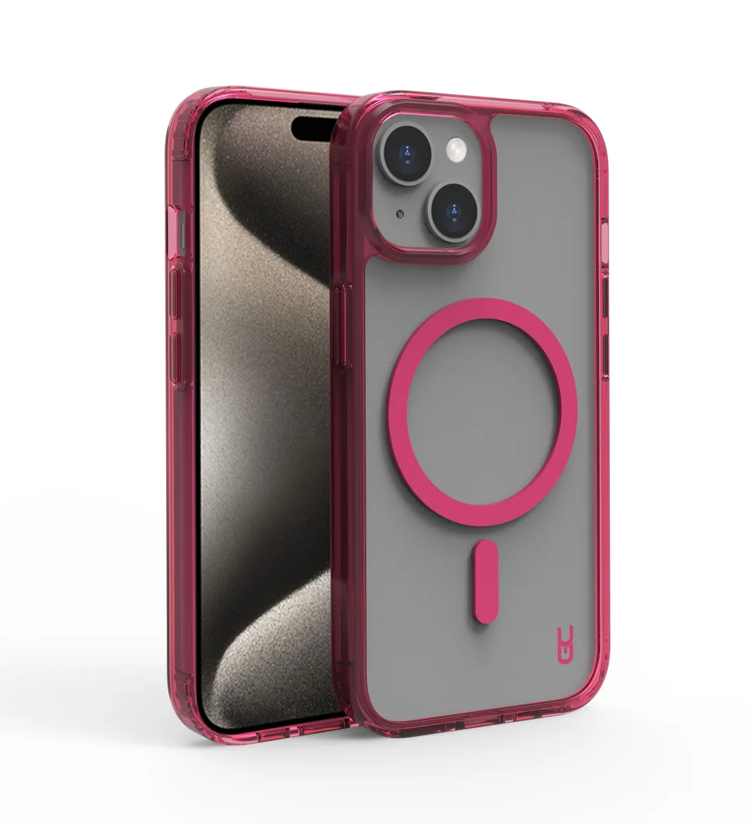Grip Case Crystal MagSafe iPhone 15 Pink