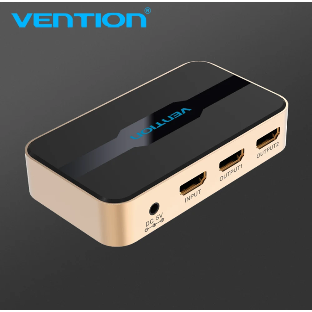 מפצל 1 IN 2 OUT HDMI GOLD VENTION
