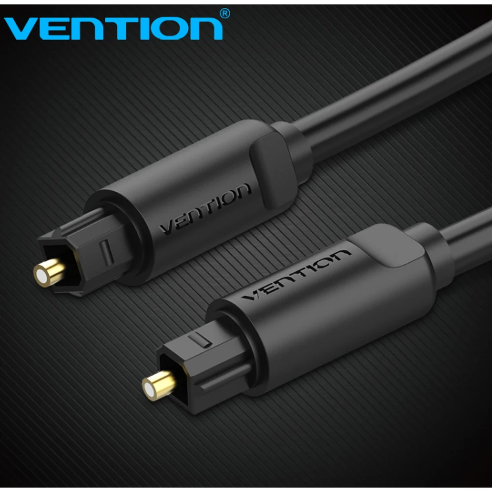 כבל OPTICAL FIBER AUDIO 1M BLACK VENTION