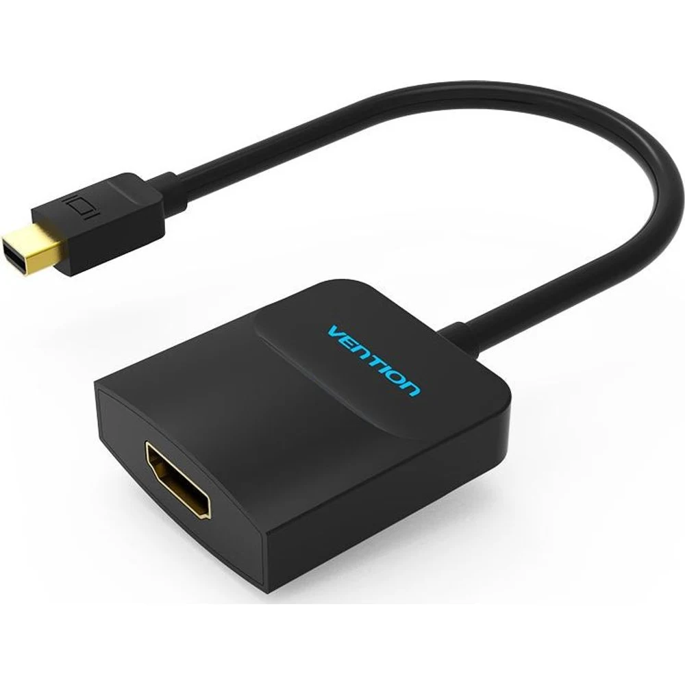 מעביר MINI DP TO HDMI 0.15M BLACK VENTION