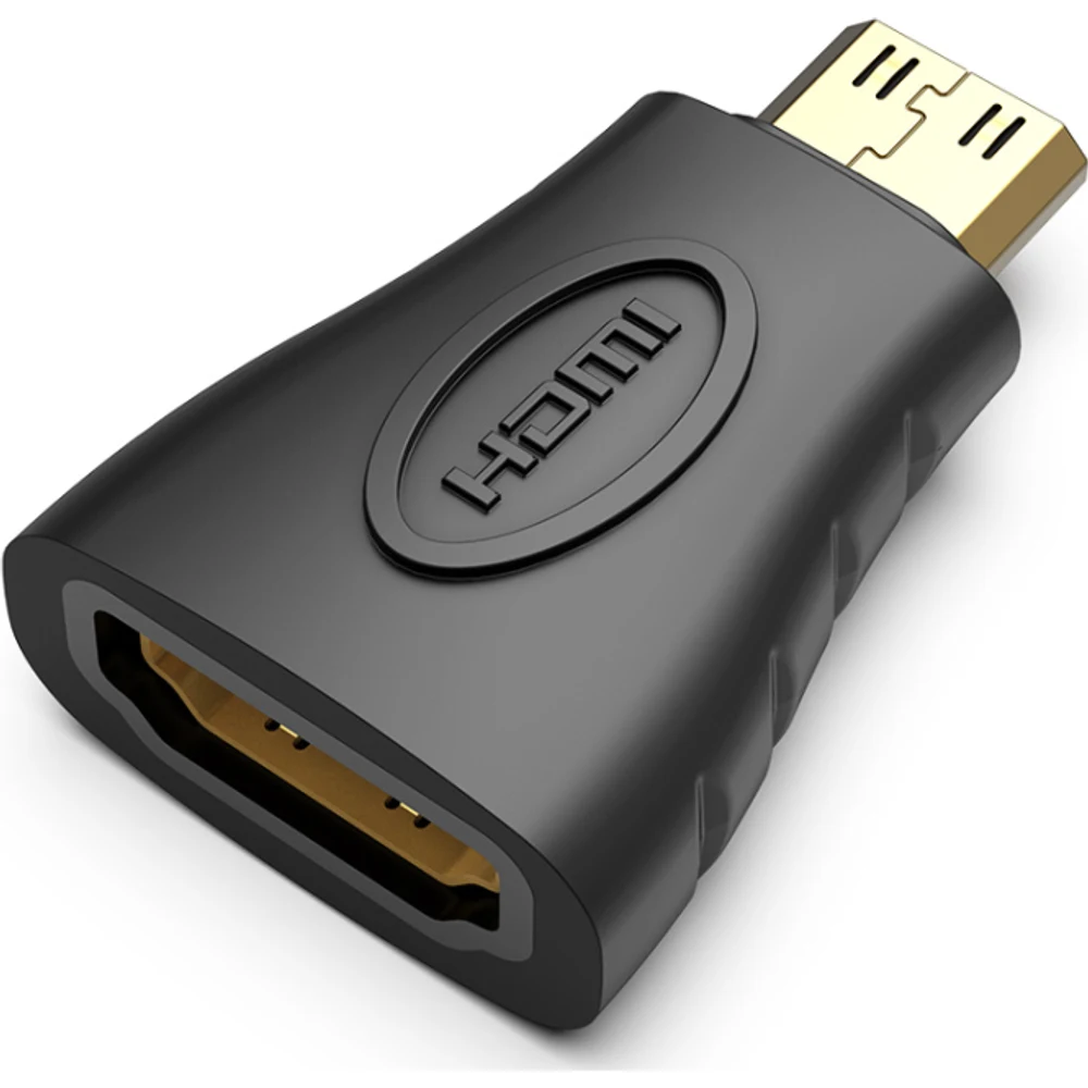 מתאם MINI HDMI 2 IN 1 AND MICRO HDMI MALE TO HDMI FEMALE BLACK VENTION
