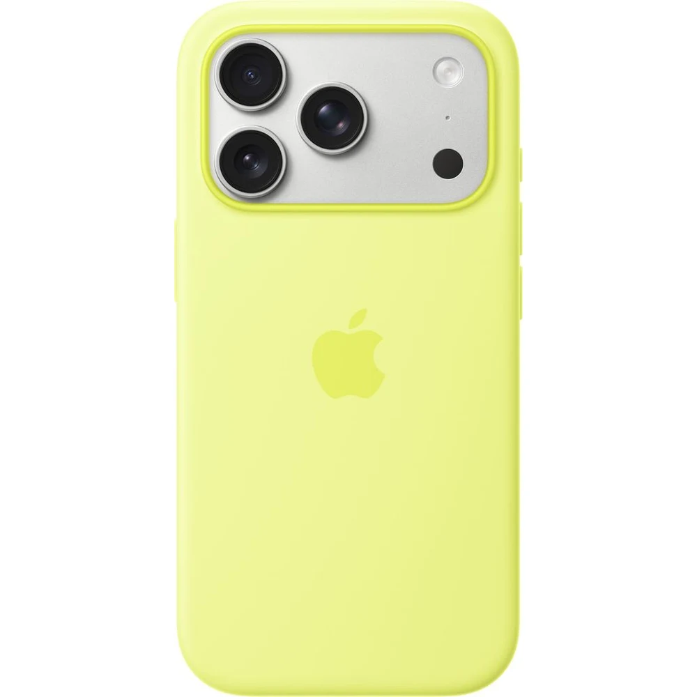 כיסוי iPhone 17 Pro Silicone Case with MagSafe – Neon Yellow