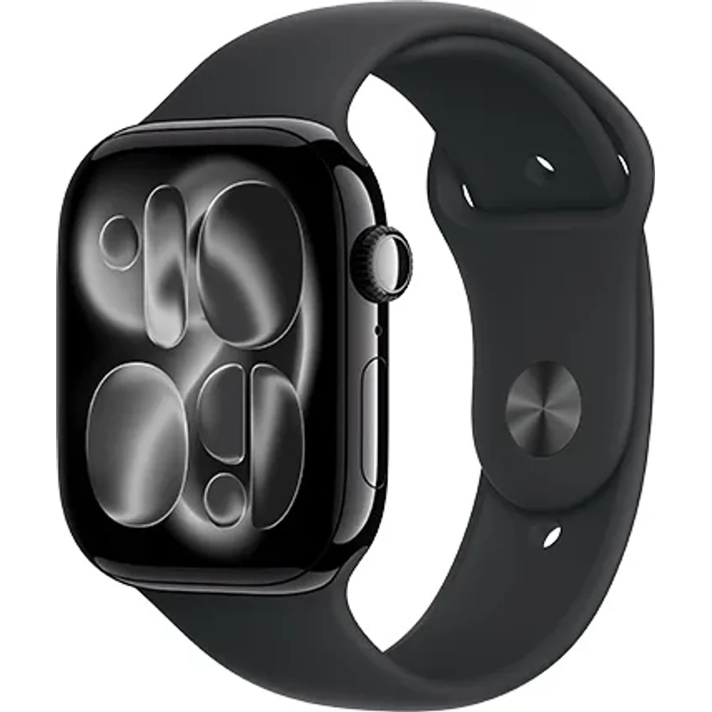 Apple Watch Series 11 GPS 46mm Grey Aluminium Black Sport Band M/L