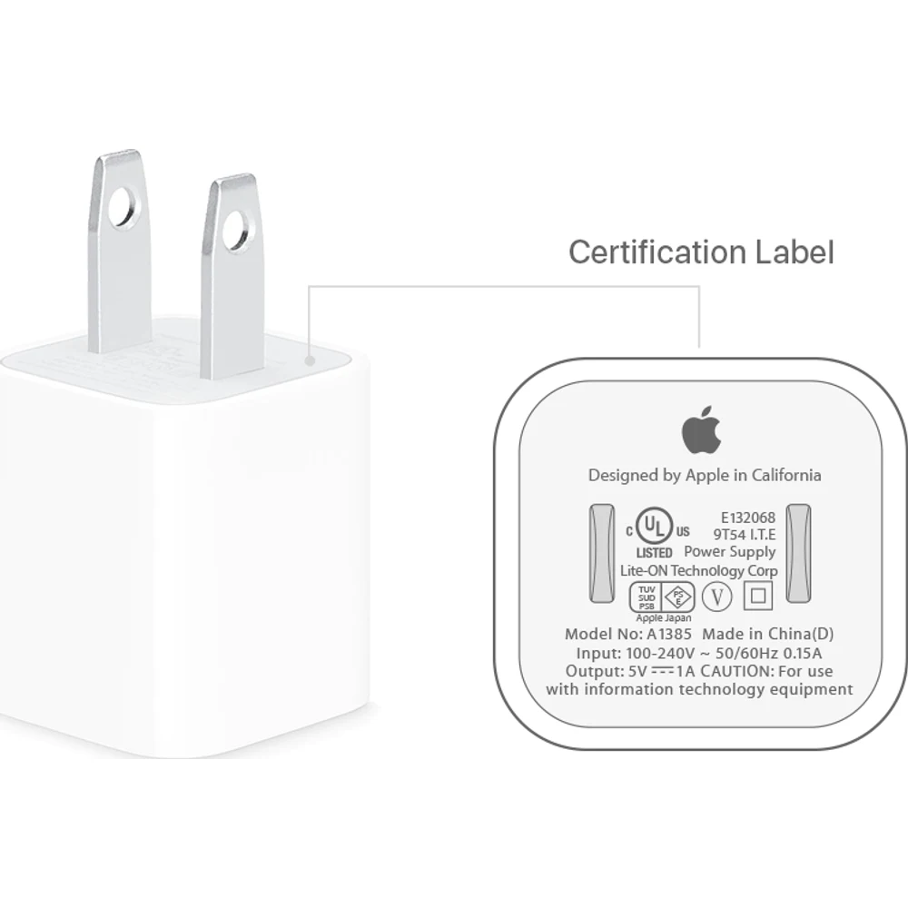 ראש APPLE 5W מקורי CDATA