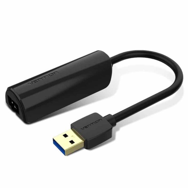 מתאם USB 3.0 TO GIGABIT ETHERNET ABS TYPE BLACK 0.15M VENTION